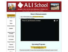 Tablet Screenshot of alischool.org